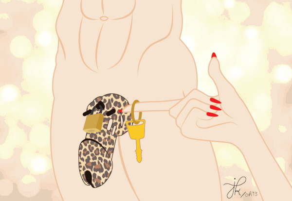 chastity keyholder art