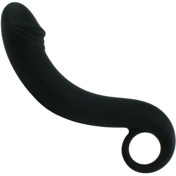curved flexible silicone prostate massager