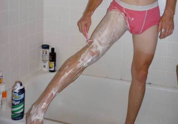 sissy shaving